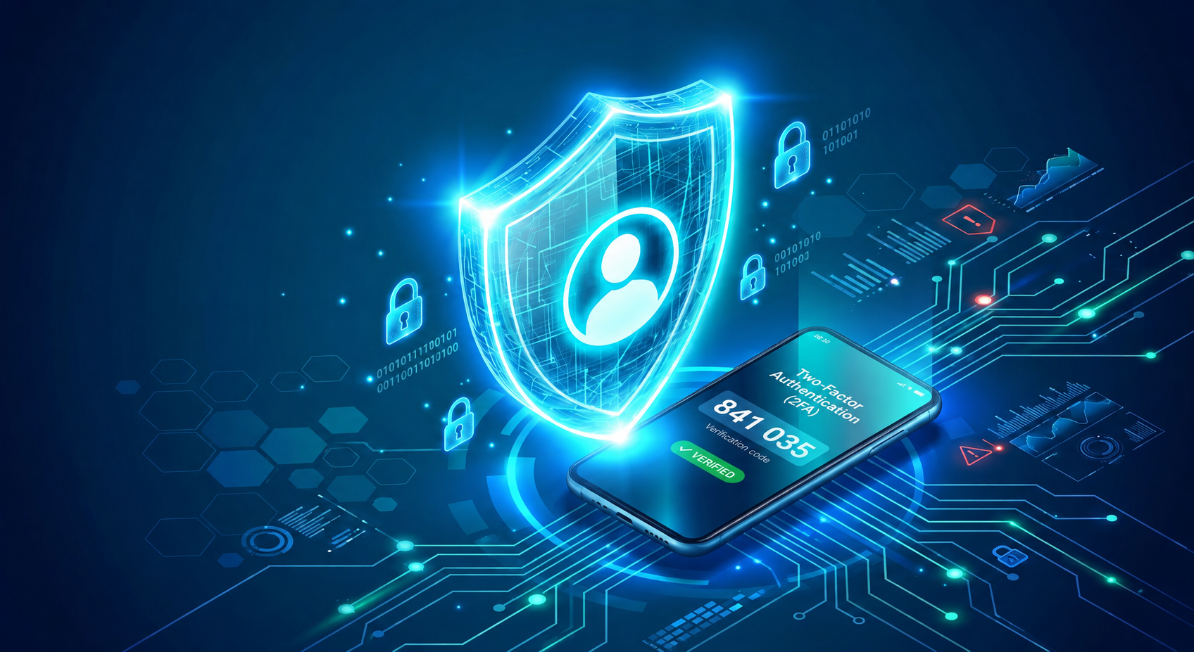 Digital shield security visual